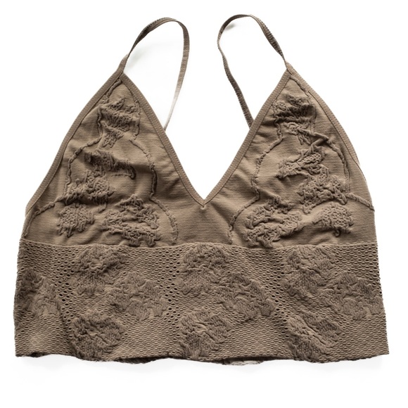 NWT Free People Candy Seamless Bra in Sand Sz Med/Lrg - Picture 2 of 16